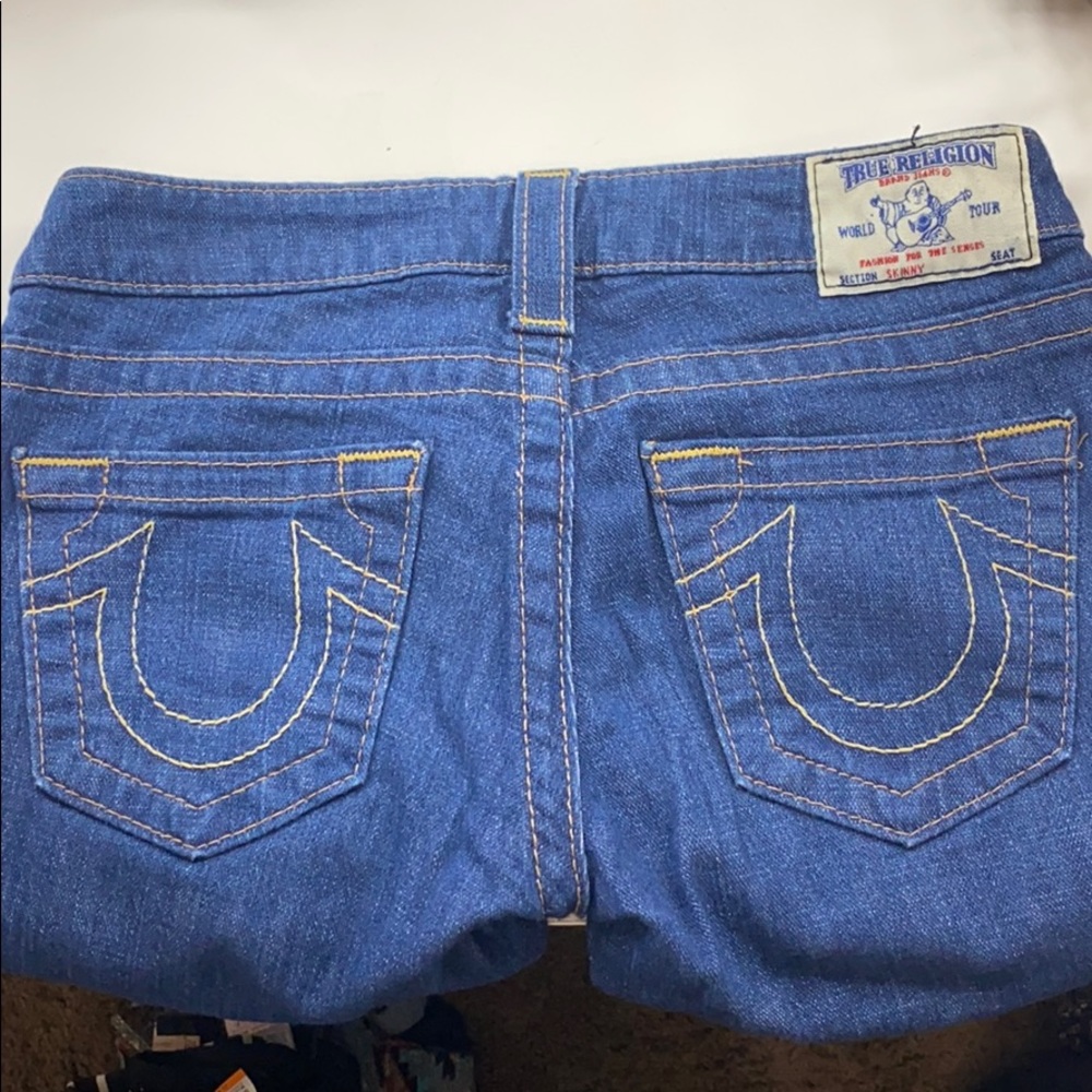 True religion size 26 skinny jeans
